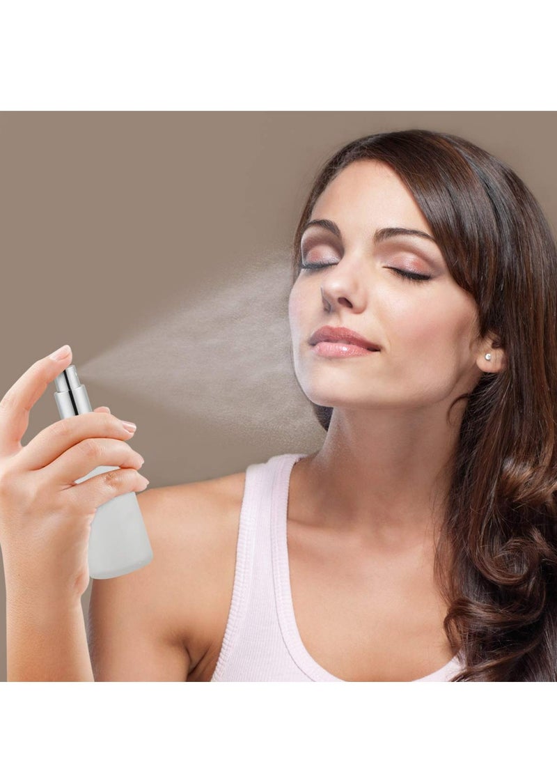 Loquat 2 PACK Empty Frosted Glass Spray Bottle 3.4oz, Perfume Atomizer, Fine Mist Spray - Image 3