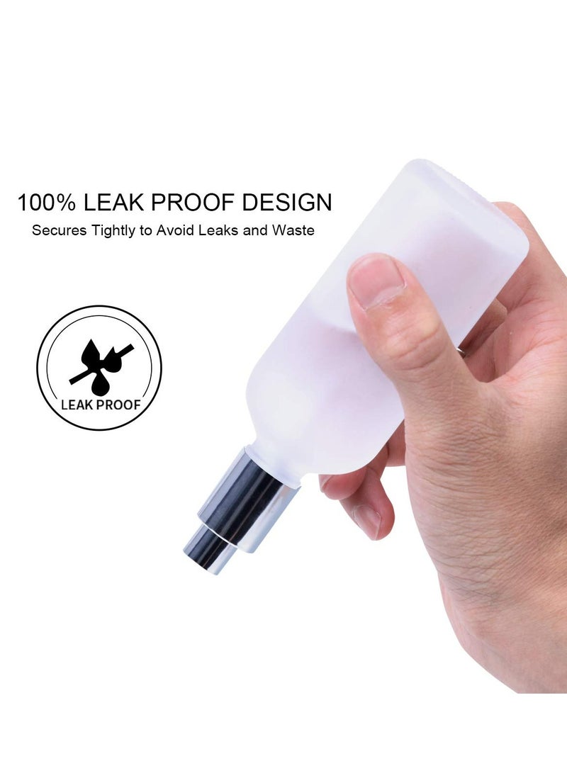 Loquat 2 PACK Empty Frosted Glass Spray Bottle 3.4oz, Perfume Atomizer, Fine Mist Spray - Image 4