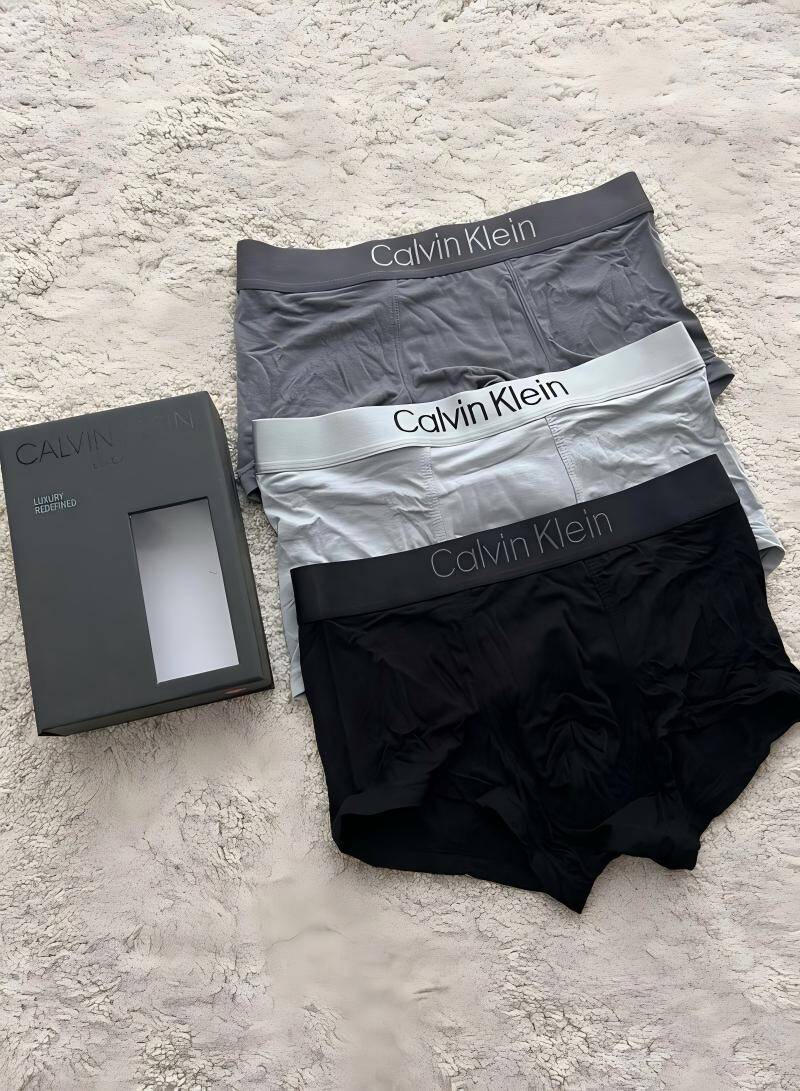 سي كيه برودكتس سراويل داخلية للرجال بوكسر (3 قطع في علبة هدايا) قطن، المقاس: XXL - Image 2