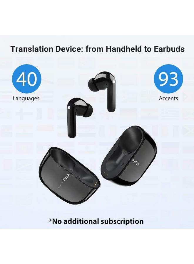 تايم كاتل سماعات أذن مترجم لغة وجهاز ترجمة ثنائي الاتجاه - Image 2