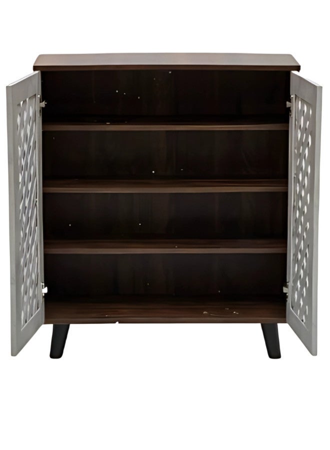 ALWASIT HOME Modern Wooden Shoe Cabinet, Shoes Rack With Storage, Shelf Cabinet - Image 3
