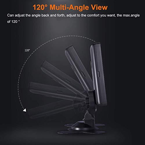 lychee Vehicle On-Dash Backup Monitor, 7" Digital HD Car TFT LCD Color Screen Display with 2 Video Input for Rear View Camera(800x 480) - Image 3