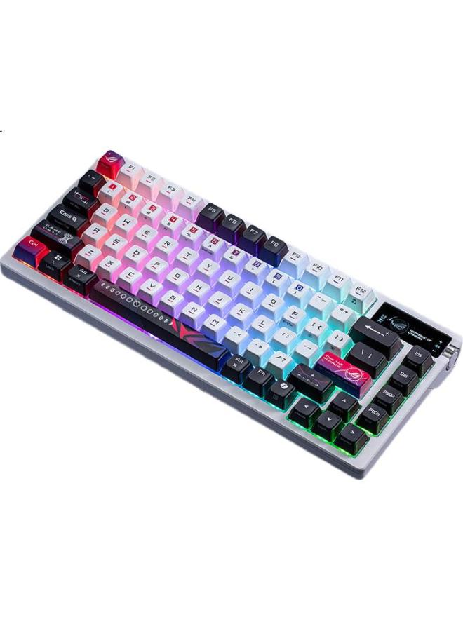Rog Strix X Mechanical Gaming Keyboard Wireless Three-mode Connection Fr4 Positioning Plate 75% Layout Hot-swappable Cust Izable Keyboard Rgb Nx Ice Storm Grey Axis V2 - Image 1