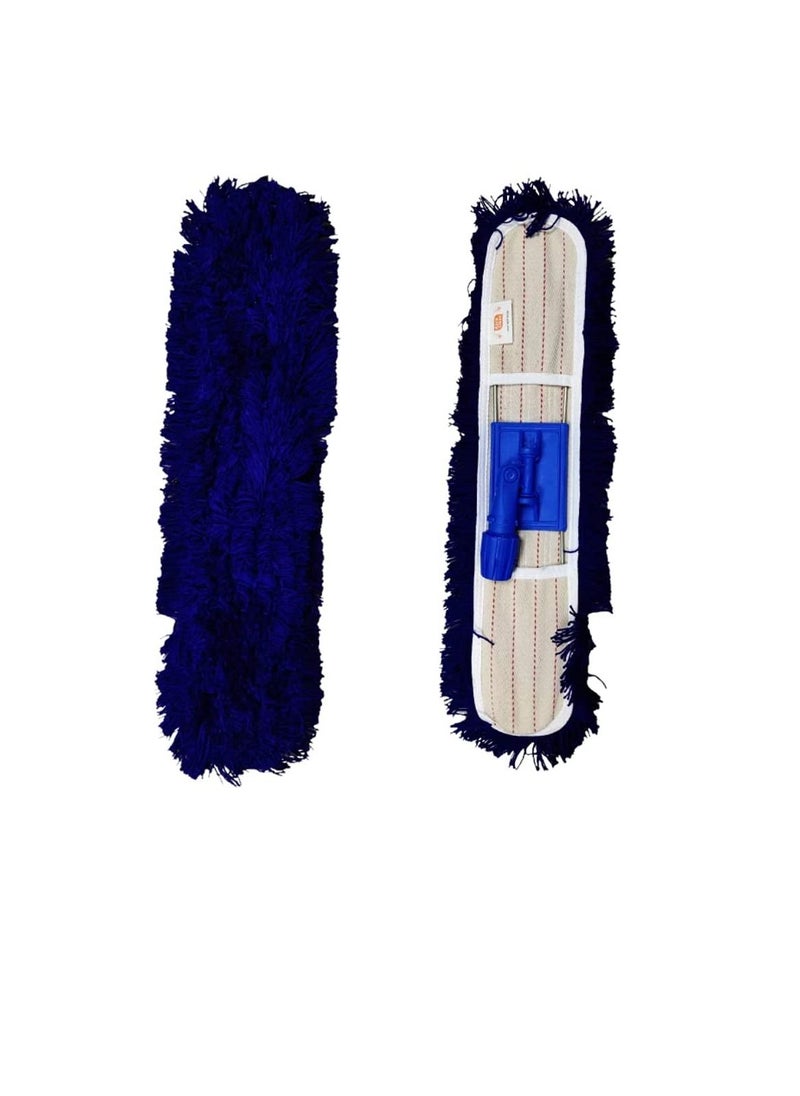 Generic - Washable Dust Mop Pad Replacement Head & Refill Reusable Looped End Blue - Image 1