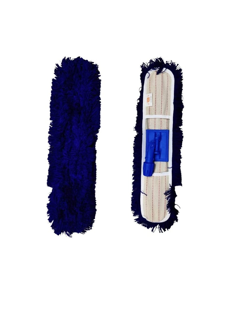 Generic - Washable Dust Mop Pad Replacement Head & Refill Reusable Looped End Blue - Image 1