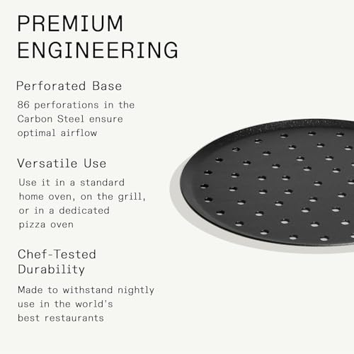 Madein Made In Cookware Seasoned 12 Carbon Pizza Steel Professional Cookware Crafted in Sweden Induction Compatible - Image 3