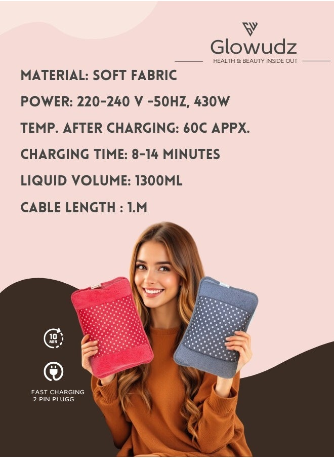 Glowudz Electric hot water bag hand warmer for pain relief  - Image 5