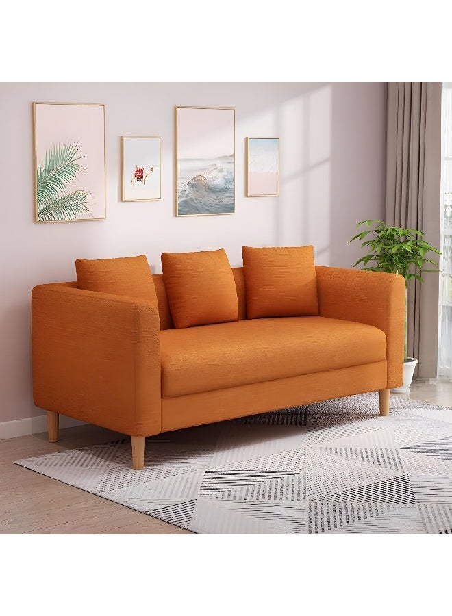 Comfynest Elegant Scandinavian Style 3-Seater Sofa With Pillow And Slipcover - Image 1