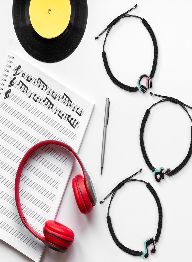 Junkin Music Party Favors Bracelets Peace Sign Bracelets Hippie Party Decorations Supplies Rainbow Peace Music Wristband 80s 70s 60s Social Media Favor Themed(20 Pcs) - Image 3