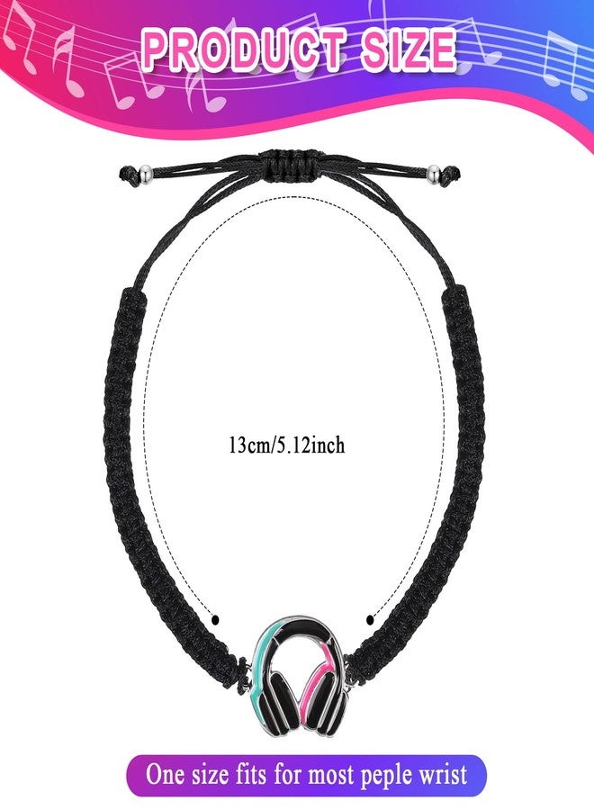 Junkin Music Party Favors Bracelets Peace Sign Bracelets Hippie Party Decorations Supplies Rainbow Peace Music Wristband 80s 70s 60s Social Media Favor Themed(20 Pcs) - Image 2