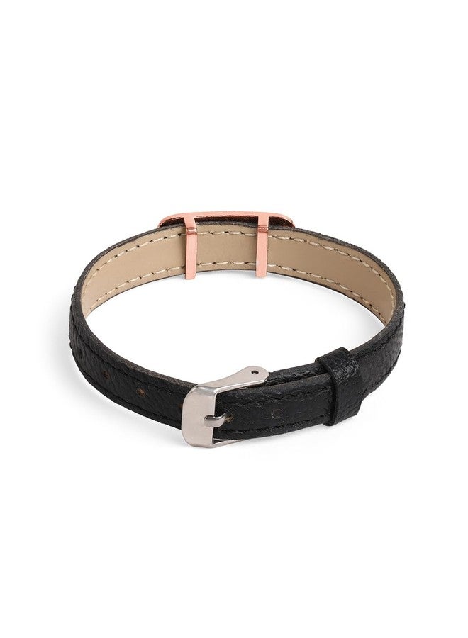 مينوتيا سوار رجالي من مينوتيا مطلي بالذهب الوردي مرصع بالكريستال، موديل MNT263_RG - Image 4