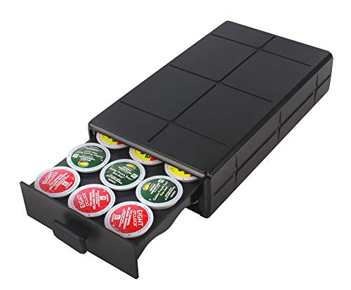 EVERIE Coffee Pod Holder Drawer Compatible with Keurig K Cup Pods Holds 18 Pods