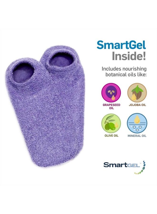 NatraCure Moisturizing Gel Booties and Gloves Set - (for Dry Skin, Dry Hands, feet, Cracked Heels, cuticles, Rough Skin, Dead Skin, use with Your Favorite lotions) - 155/175-LAV/RET - Color: Lavender - Image 3