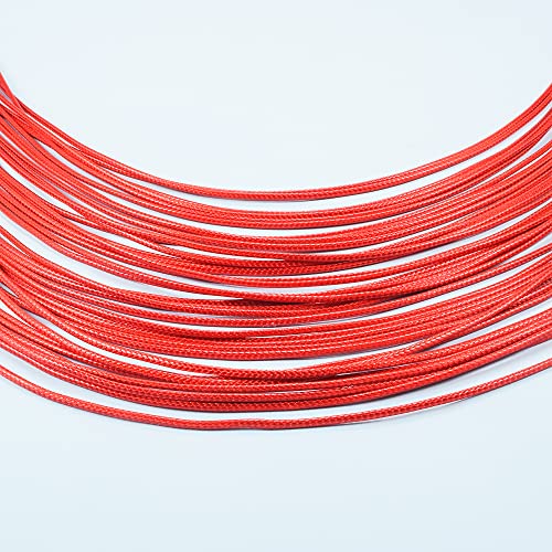 Yuhuan Necklace Women Fashion Bib Choker 36 Layers Wax Line Collar Statement Jewelry (Red) - Image 5