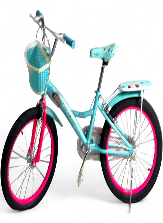 فلاش دراجة اطفال بناتي من فلاش لون تركواز - مقاس 20 من 8 سنوات ل 12 سنوات - الوكيل الرسمية في مصر المنتج GTG TOYS - Image 2