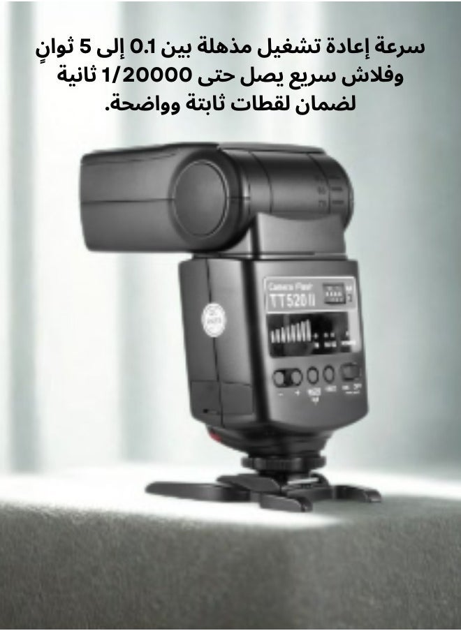 جودوكس فلاش GODOX TT600 Speedlite – أداء عالي مع ناقل حركة لاسلكي 2.4G متوافق مع كاميرات Canon وNikon وPentax وOlympus  - Image 3