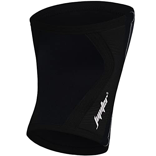 Jupiter Knee Sleeves (1 Pair), 7mm Compression Knee Braces for Squats,Weightlifting,Powerlifting,Cross Training for Men & Women (Large) - Image 2