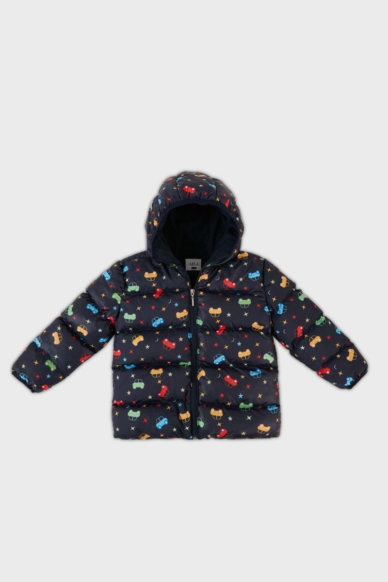 Lela Extra Padded Soft Fleece Hooded Puffer Coat Boy's COAT 5763003  - Image 1