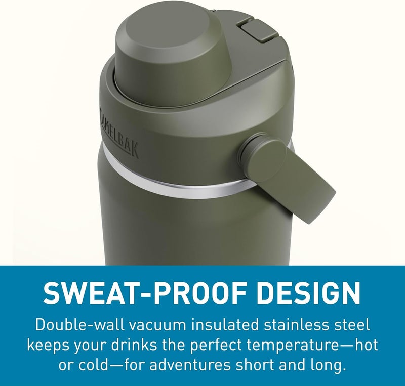 CamelBak Thrive Chug Water Bottle 20oz - Insulated Stainless Steel, Moss - Image 5