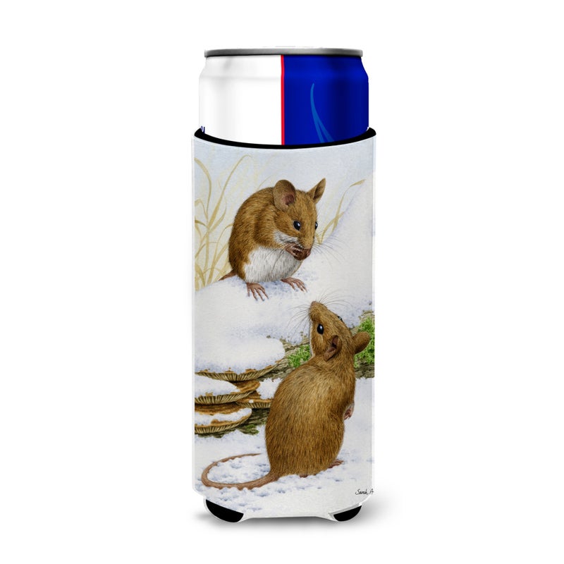 Caroline's Treasures ""Caroline's Treasures Mice Wood Mouse Michelob Ultra Koozies for Slim Cans  Multicolor"" 
