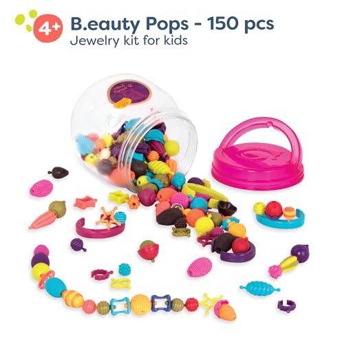 B. Toys ب. ألعاب – بوب آرتي! 150 قطعة – مجموعة صنع المجوهرات – مجموعة خرز بوب سناب الإبداعية للأطفال – مجموعة صنع المجوهرات بنفسك – قلائد، خواتم، أساور – 4+ سنوات - Image 2