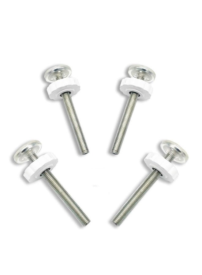 4pcs Pressure Mounted Baby Gate Adaptor Extra Long M10 Threaded Spindle Rods Walk Thru Gates Accessory Screw Bolts for Stair Dog for Safety Stairs u0026 Doorways, Easy Install - Image 1