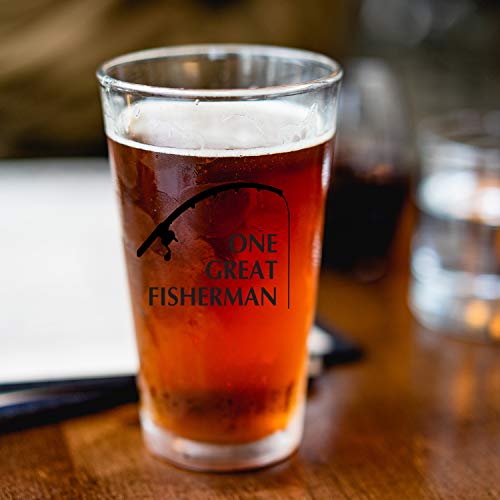 JERIO One Great Fisherman, Best Catch of His Life Glass Set Couple Gift for Engagement, Wedding, Anniversary Gi Bridal Shower Gift For Bride - Image 3