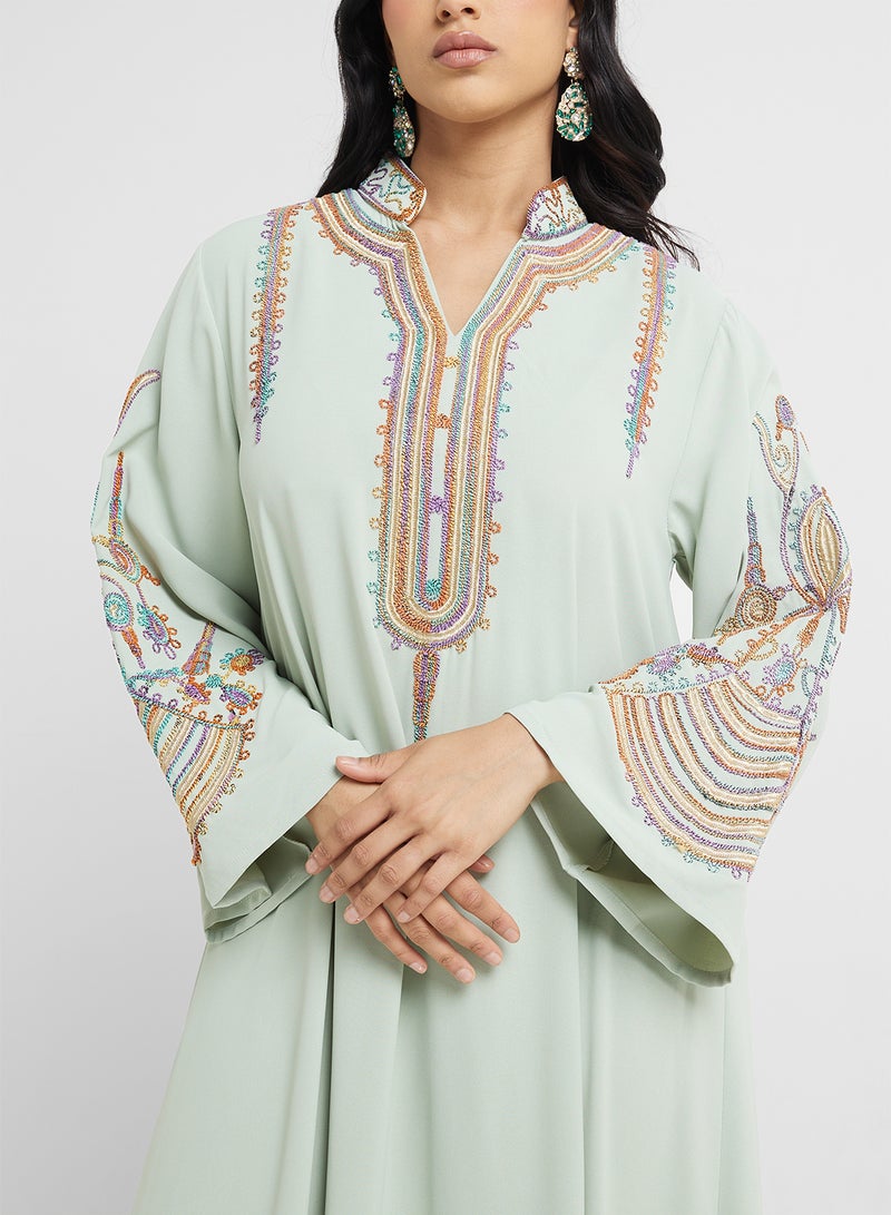 Khizana Embroidered Jalabiya - Image 3