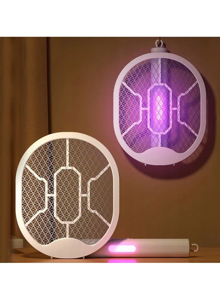 WEIDASI Foldable 2 in 1 Electric Mosquito bat Swatter Racket for Indoor & Outdoor USB Rechargeable with LED - Image 2