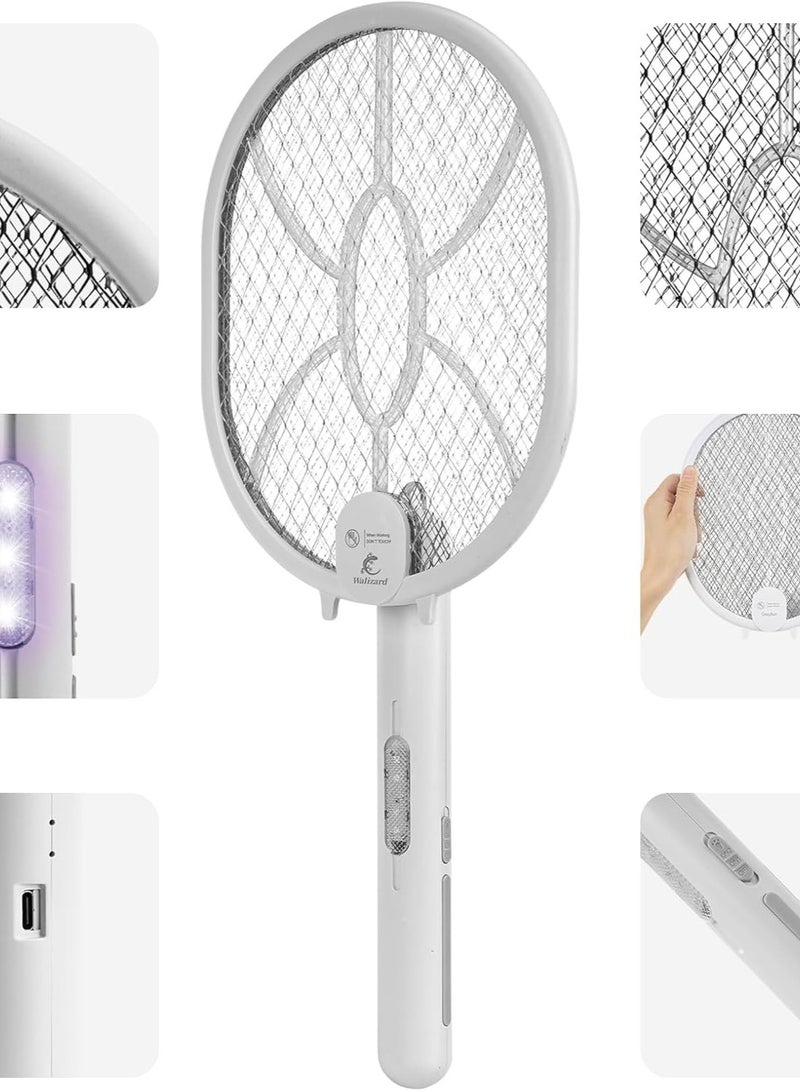 WEIDASI Foldable 2 in 1 Electric Mosquito bat Swatter Racket for Indoor & Outdoor USB Rechargeable with LED - Image 5