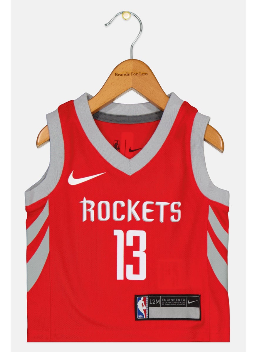 Nike Nike x NBA Toddlers Boy Graphic Print Jersey, Red  - Image 1