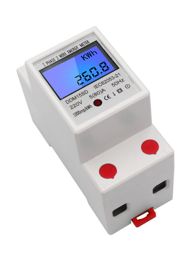 NIBEMINENT Single Phase Energy Meter White - Image 3