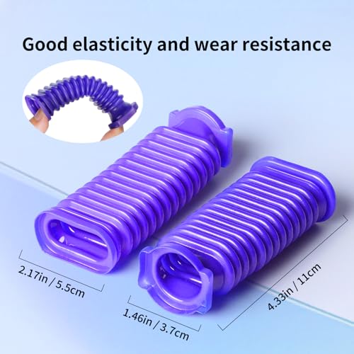 keluke 2 Pack Vacuum Lower Duct Hose Kit Compatible with Dyson V6,V7,V8,V10,V11,V15 Soft Roller Cleaner Head,Vacuum Attachment Replacement Parts for Home Cleaning, 1 Set Screwdrivers, 1 Clean Brush - Image 3