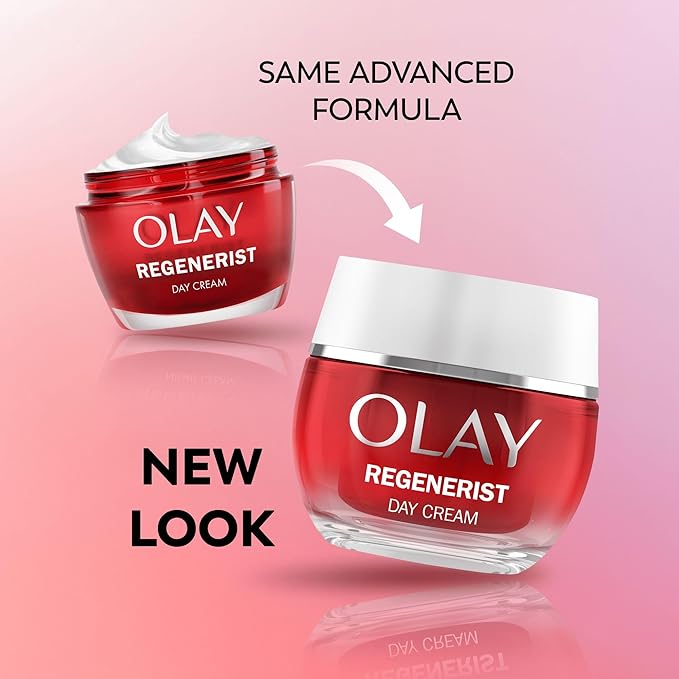 Olay Regenerist Day Face Cream AntiWrinkle Active Firming Skincare Moisturiser AntiAgeing Niacinamide and Peptides Renews Firms and Hydrates Nongreasy 50ml - Image 4
