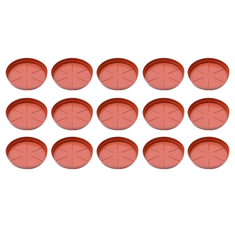 Klaxon Plastic Drip Tray Set/Bottom Tray Set for Garden Planters - 7 Incehs (Pack of 15) - Image 2