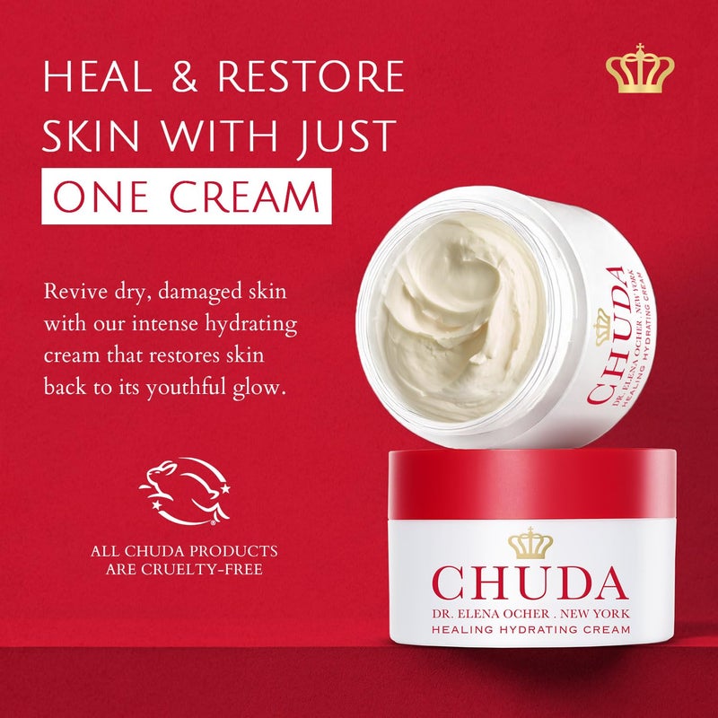 CHUDA Healing Hydrating Cream Skin Care Moisturizer Anti Aging Face Cream - 30ml Made in USA, Daily Moisturizer for Face with Remedea Compound, Healing Cream for Hydrating Moisturizer for Dry Skin - Image 2