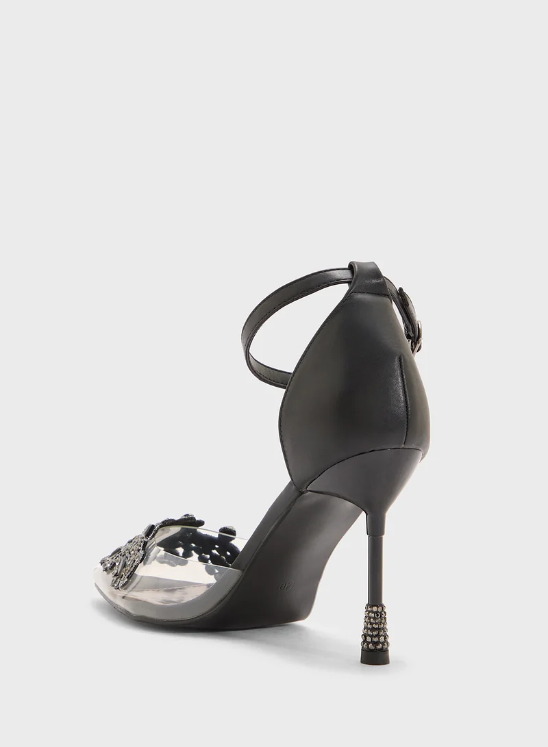 ذا براون High Heeled Diamante Pump