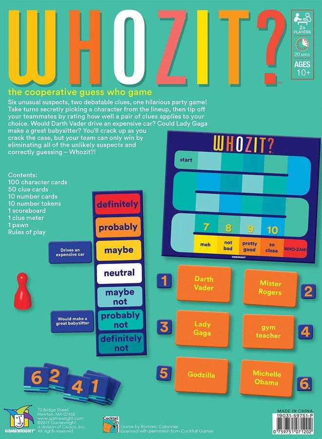 Gamewright Whozit? The Cooperative Guess Who Game - Image 5