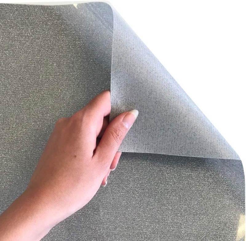 SISER فيلم نقل حراري سيسر جليتر 118x5 قدم لامع فضي كونفيتي - Image 3