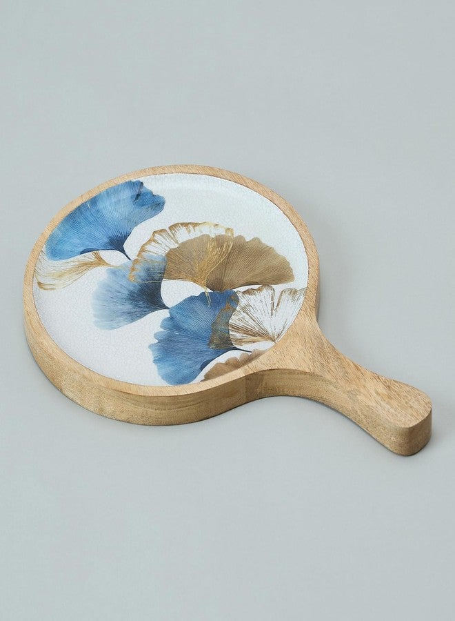 Saaga Amalfi Mango Wood Pizza Pizza Serving Platter - 15 x 10 Inch Round Wooden Snack & Pizza Tray | Stylish Tray for Kitchen, Home, Cafes & Restaurants - Image 2