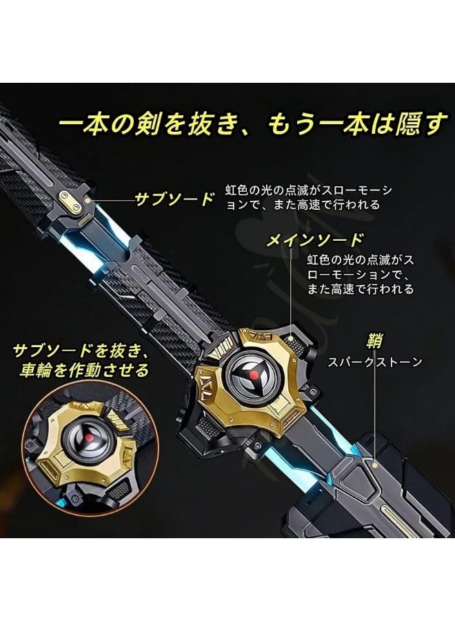 2 in 1 Electronic Sword | LED Light Up Sword | Electronic Sword for Kids | Warrior Sword Toy | Action Sword Toy | LED Samurai Sword | LED Ninja Sword | Light & Sound Sword | LED Sword with Smoke Effect | LED Sword with Spark Effect | LED Light and Sound Sword | Role Play Sword | Kids Costume Sword | Cosplay LED Sword | USB Rechargeable Sword | Motion Sensor Sword | Dual Sword Toy | Sword Within a Sword | Main & Secondary Sword | Electronic Battle Sword | Sword with Smoke & Spark Effects | Mist Effect Sword | RGB LED Sword | Multi-Color LED Sword | Action Role Play Sword | Knight Sword Toy | Glowing Warrior Sword | Electronic Sword for Kids & Adults | Combat Sword Toy | Costume Sword - Image 3