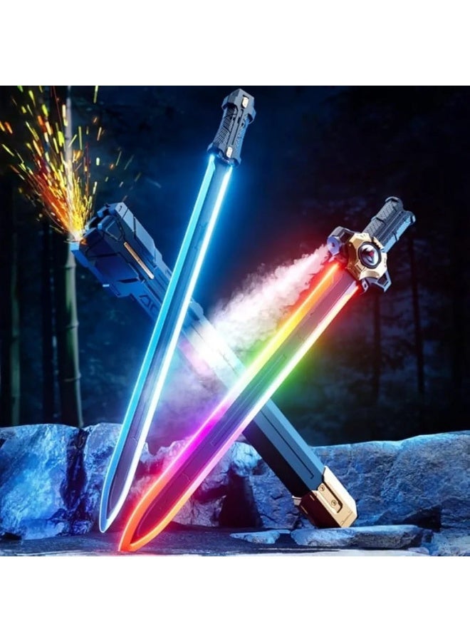 2 in 1 Electronic Sword | LED Light Up Sword | Electronic Sword for Kids | Warrior Sword Toy | Action Sword Toy | LED Samurai Sword | LED Ninja Sword | Light & Sound Sword | LED Sword with Smoke Effect | LED Sword with Spark Effect | LED Light and Sound Sword | Role Play Sword | Kids Costume Sword | Cosplay LED Sword | USB Rechargeable Sword | Motion Sensor Sword | Dual Sword Toy | Sword Within a Sword | Main & Secondary Sword | Electronic Battle Sword | Sword with Smoke & Spark Effects | Mist Effect Sword | RGB LED Sword | Multi-Color LED Sword | Action Role Play Sword | Knight Sword Toy | Glowing Warrior Sword | Electronic Sword for Kids & Adults | Combat Sword Toy | Costume Sword - Image 5
