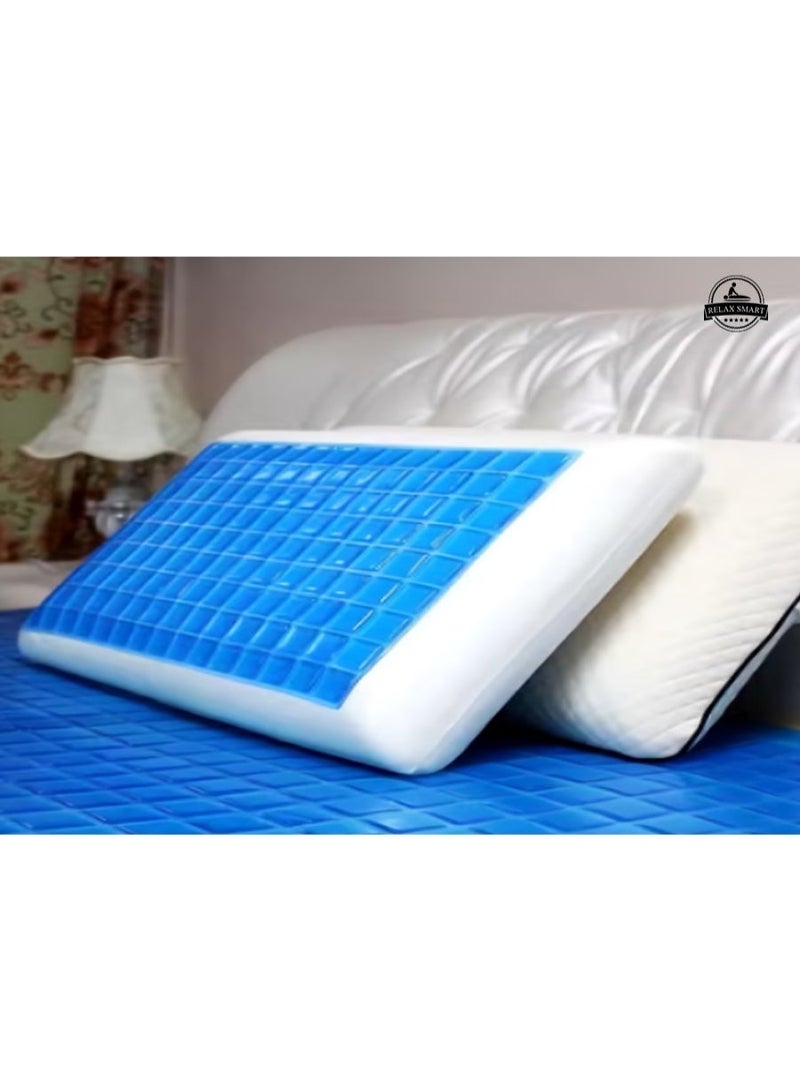 Relax Smart Medical Neck Support Sleeping Pillow with Cooling Technology Size 60*40* - Image 4