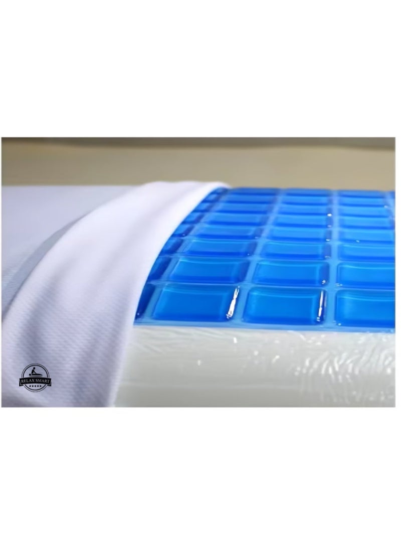 Relax Smart Medical Neck Support Sleeping Pillow with Cooling Technology Size 60*40* - Image 3