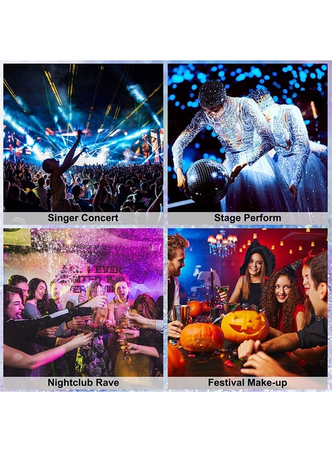 Julystar Glitter Stick, Shimmery& Long Lasting, Hair Eyeshadow Face Body Glitter, Singer Concert Music Rave Festival, Glitter Stick Makeup & Face Glitter Gel for Women Men #02 - Image 4