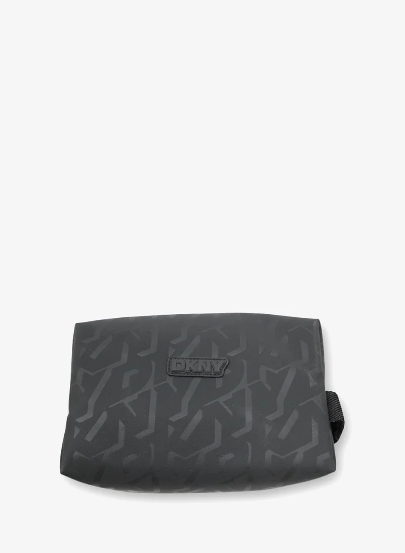 DKNY DKNY Compact Dopp Kit | Multi-Purpose Travel & Daily Organizer for Men | Color Black (DKNY-5136)