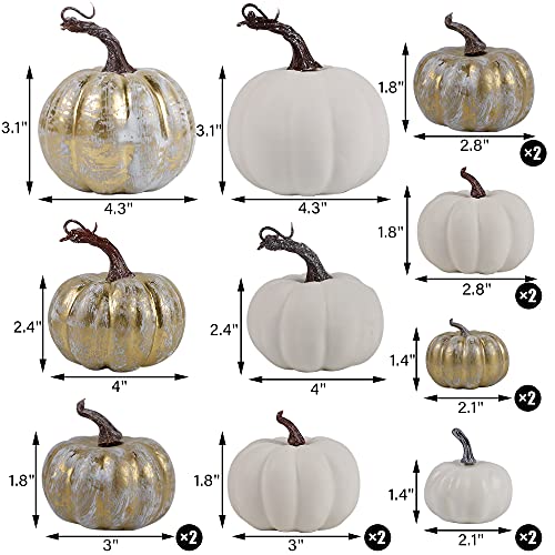 winemana Fall Decorations for Home - Set of 6 Artificial Pumpkin, Berry & Pine Cone Table Centerpiece for Office, Thanksgiving, Bathroom Kitchen Autumn Decor - Image 3