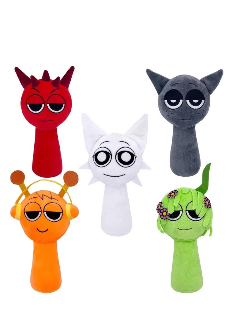 Sprunki Plush Toys, Sprunky Wenda & Gray Plushies Pillow Stuffed Animal Figure Dolls for Game Fans Gifts for Kids - Image 1