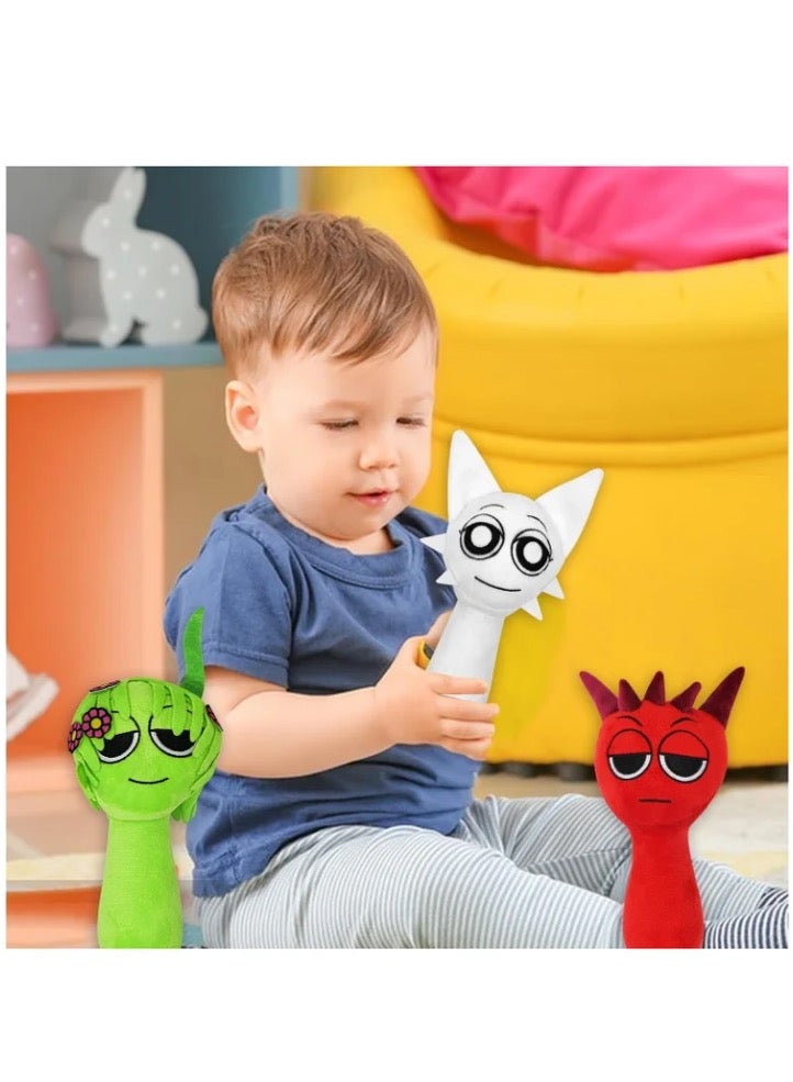 Sprunki Plush Toys, Sprunky Wenda & Gray Plushies Pillow Stuffed Animal Figure Dolls for Game Fans Gifts for Kids - Image 4