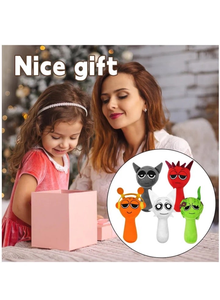 Sprunki Plush Toys, Sprunky Wenda & Gray Plushies Pillow Stuffed Animal Figure Dolls for Game Fans Gifts for Kids - Image 5